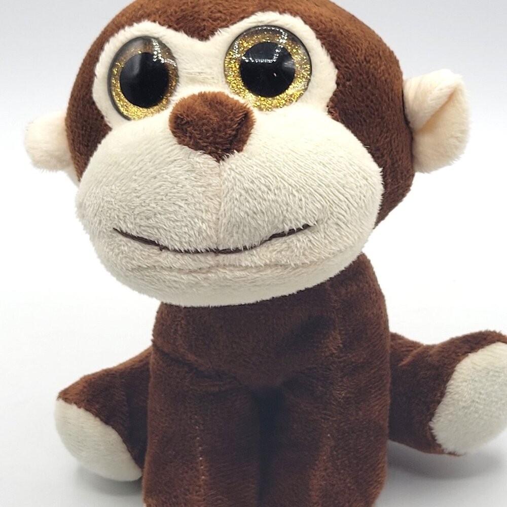 Midwood Brands Big Eyed Brown Monkey Plush Softie Toy Animal Collectible